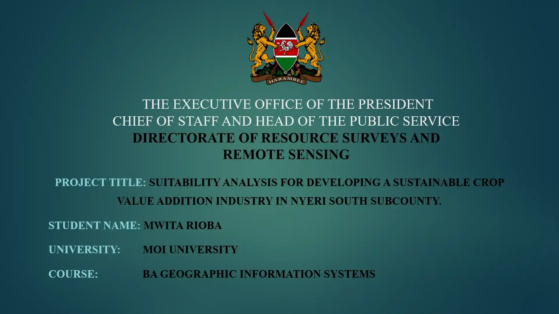 DRSRS Project Slide 1