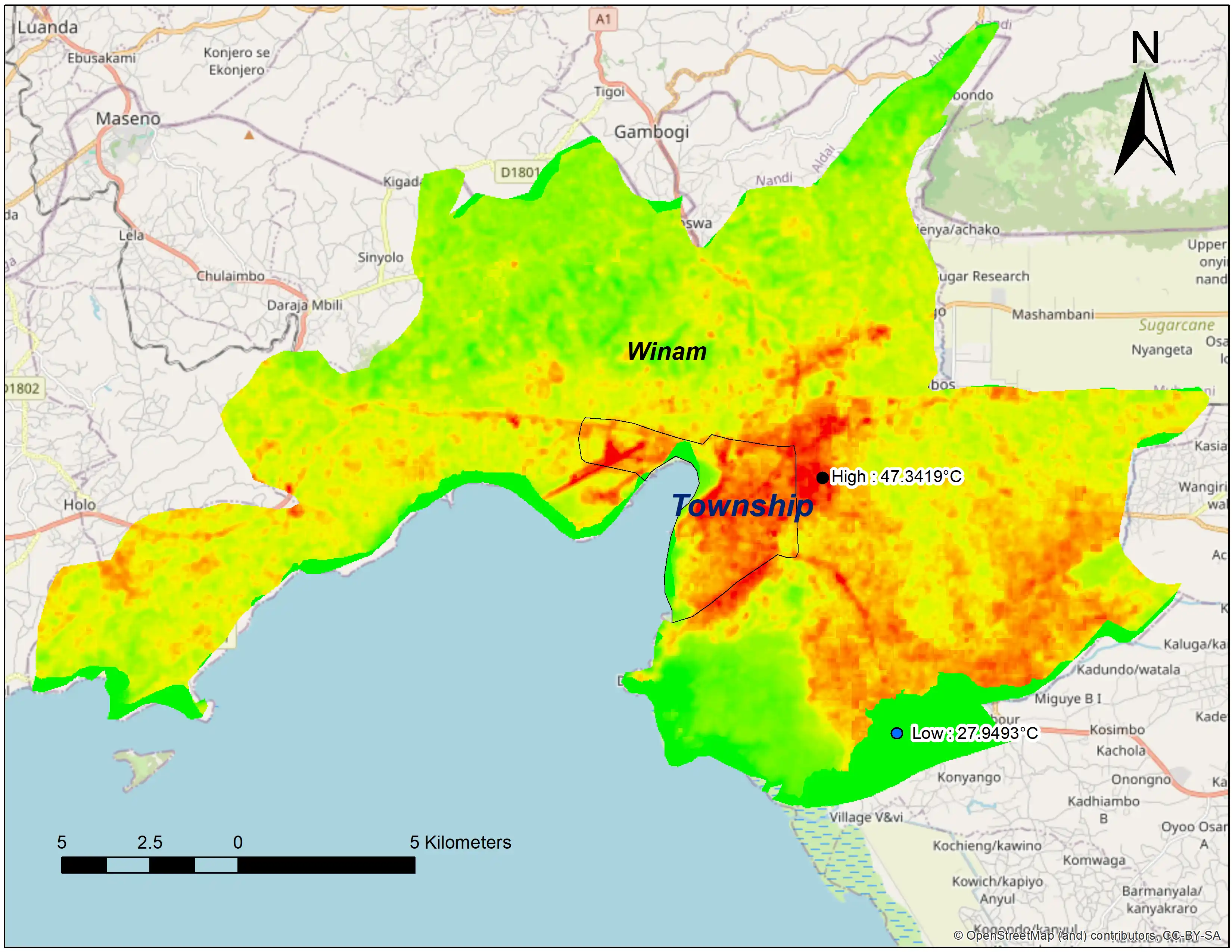 Urban Heat Island Map